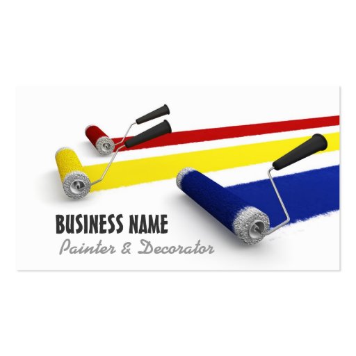 Painter and Decorator Business Card (front side)