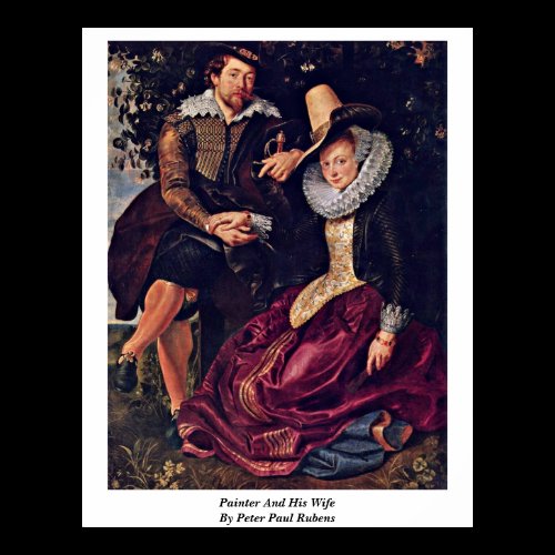 Painter And His Wife By Peter Paul Rubens Posters