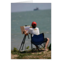 Painter at Lakeshore cards by leebarry Painter at Lakeshore cards
