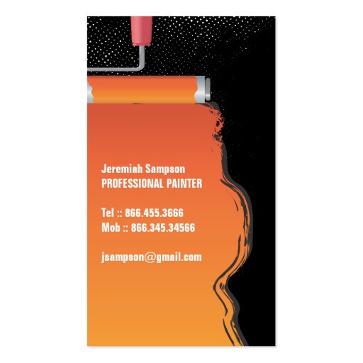 Painter Business Card (back side)