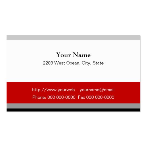 Painter Business Card Template (back side)
