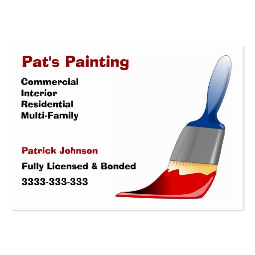 Painter businesscards business card (front side)