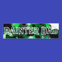 Painter Dad Bumper Sticker bumper stickers