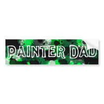 Painter Dad Bumper Sticker bumper stickers