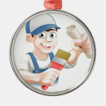 Painter decorator training christmas ornament