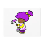 Painter Girl Post Card