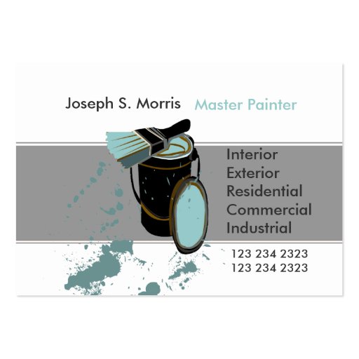 Painter & House Maintenance Business Cards (front side)