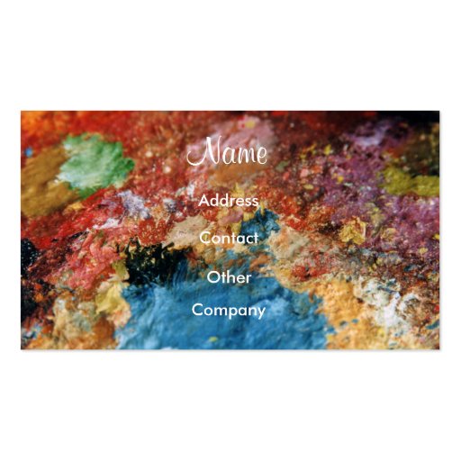 Painter I Business Card - Customizable (front side)