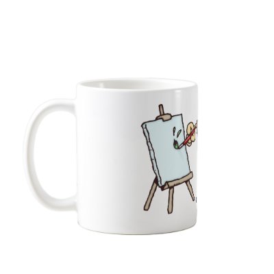 Painter Coffee Mugs by gnurf