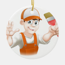 Painter or decorator man ornament