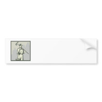 Painter Paint Roller Worker House Retro Bumper Sticker