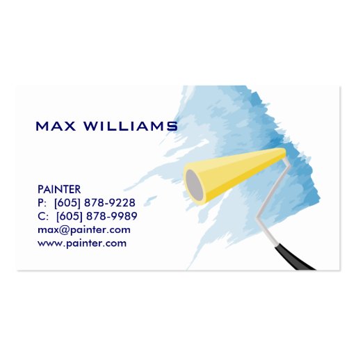 Painter / Painting Business Card (front side)