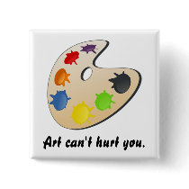 Painter Palette Pinback Button