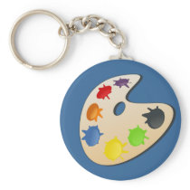 Painter Palette Keychain