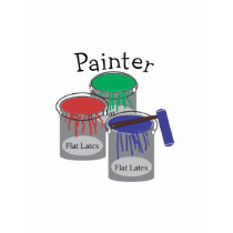 Painter Professional Gifts, Paint Can Graphics t-shirts