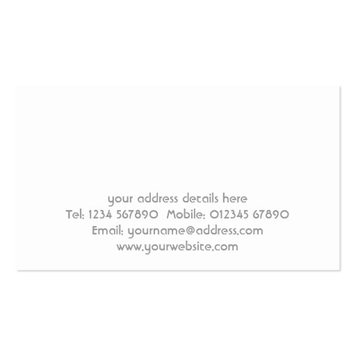 Painters and Decorators Business Card (back side)