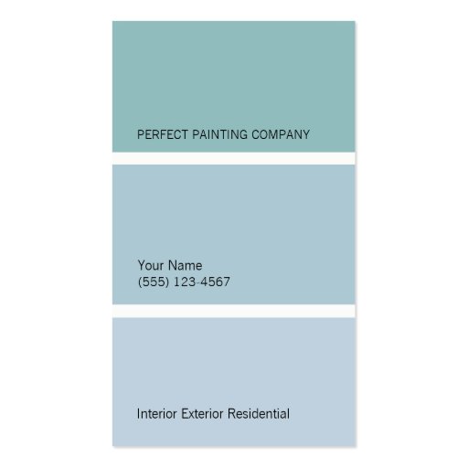 Painters Business Card (front side)