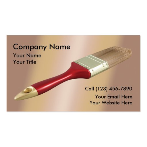 Painters Business Cards | Zazzle