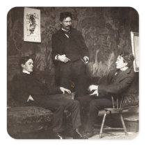 Painters Everett Shinn Robert Henri John Sloan Square Sticker
