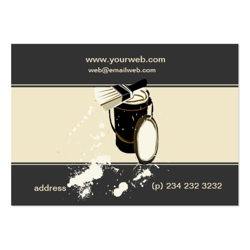 Painters  Painting Services Business Cards (back side)