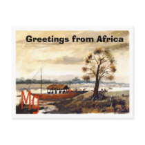PAINTING 7 copy, Greetings from Africa Postcard