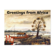 PAINTING 7 copy, Greetings from Africa Postcards