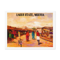 PAINTING 9 copy, LAGOS STATE, NIGERIA postcards