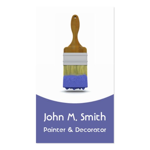 Painting and Decorating Business Card (front side)