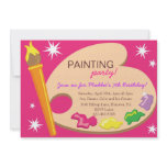 Painting &amp; Art Birthday Party Invitations