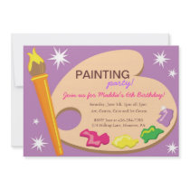 Painting & Art Birthday Party Invitations