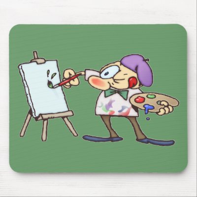 Painting Artist Mouse Mat by gnurf. Perfect mouse pad for digital painters Painting Artist Mouse Mat by gnurf. Perfect mouse pad for digital painters