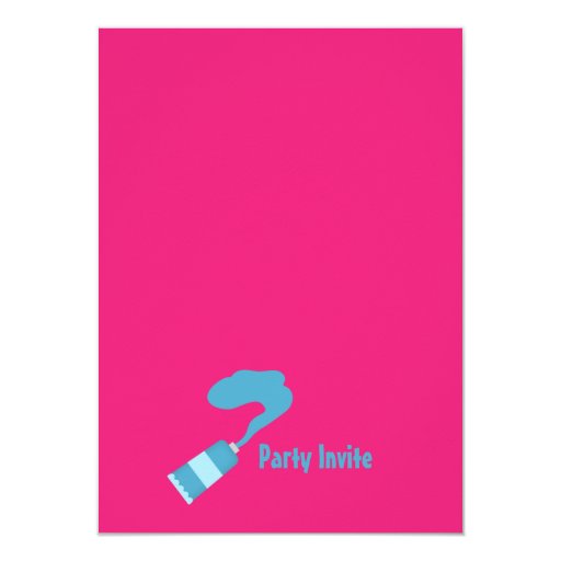 Painting Arts Kids Birthday Party Personalized Invites