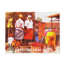 PAINTING Bb copy, GREETING FROM AFRICA postcards