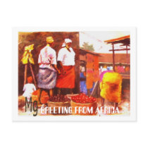 PAINTING Bb copy, GREETING FROM AFRICA postcards