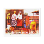 PAINTING Bb copy, GREETING FROM AFRICA Postcard