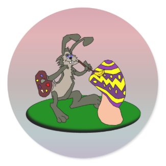 Painting Bunny sticker