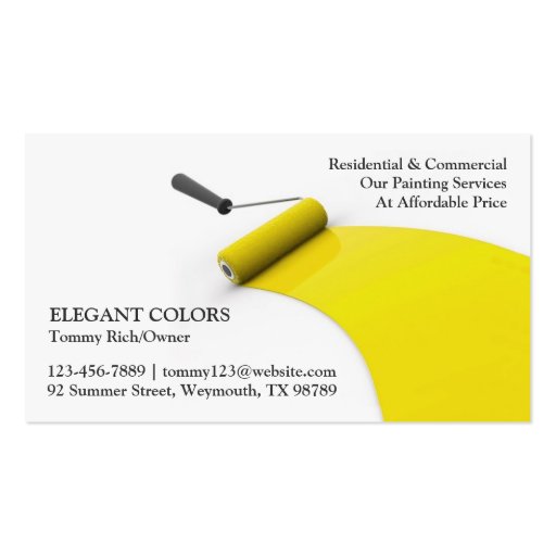 Painting Business Card (front side)