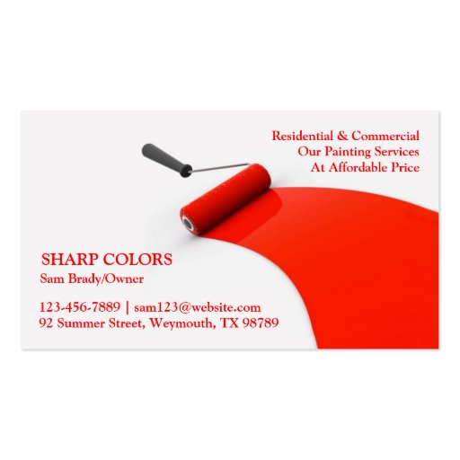 Painting Business Card (front side)
