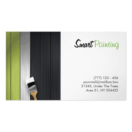 painting business card (front side)