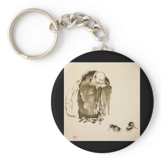 Painting by Miyamoto Musashi, c. 1600s Keychain