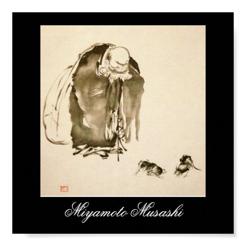 Painting by Miyamoto Musashi, c. 1600's print