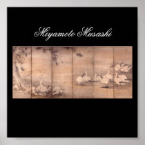 Painting by Miyamoto Musashi, c. 1600's Print