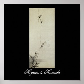 Painting by Miyamoto Musashi, c. 1600's Posters