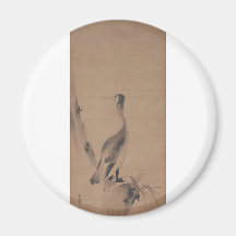 Painting by Miyamoto Musashi, circa 1600's Refrigerator Magnets
