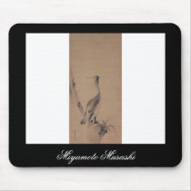 Painting by Miyamoto Musashi, circa 1600's Mousepad