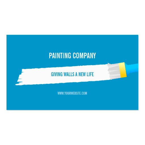 Painting Company / Contractor business card (back side)