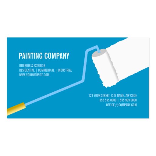 Painting Company / Contractor business card (front side)