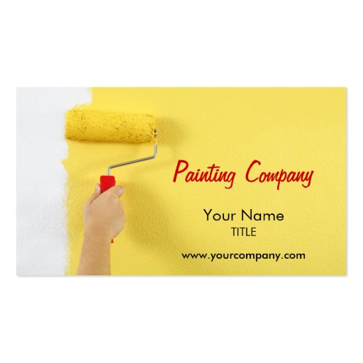 painting company / painter / interior designer business cards (front side)