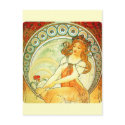 Painting. From The Arts Series by Mucha postcards