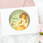 Painting. From The Arts Series by Mucha Round Stickers